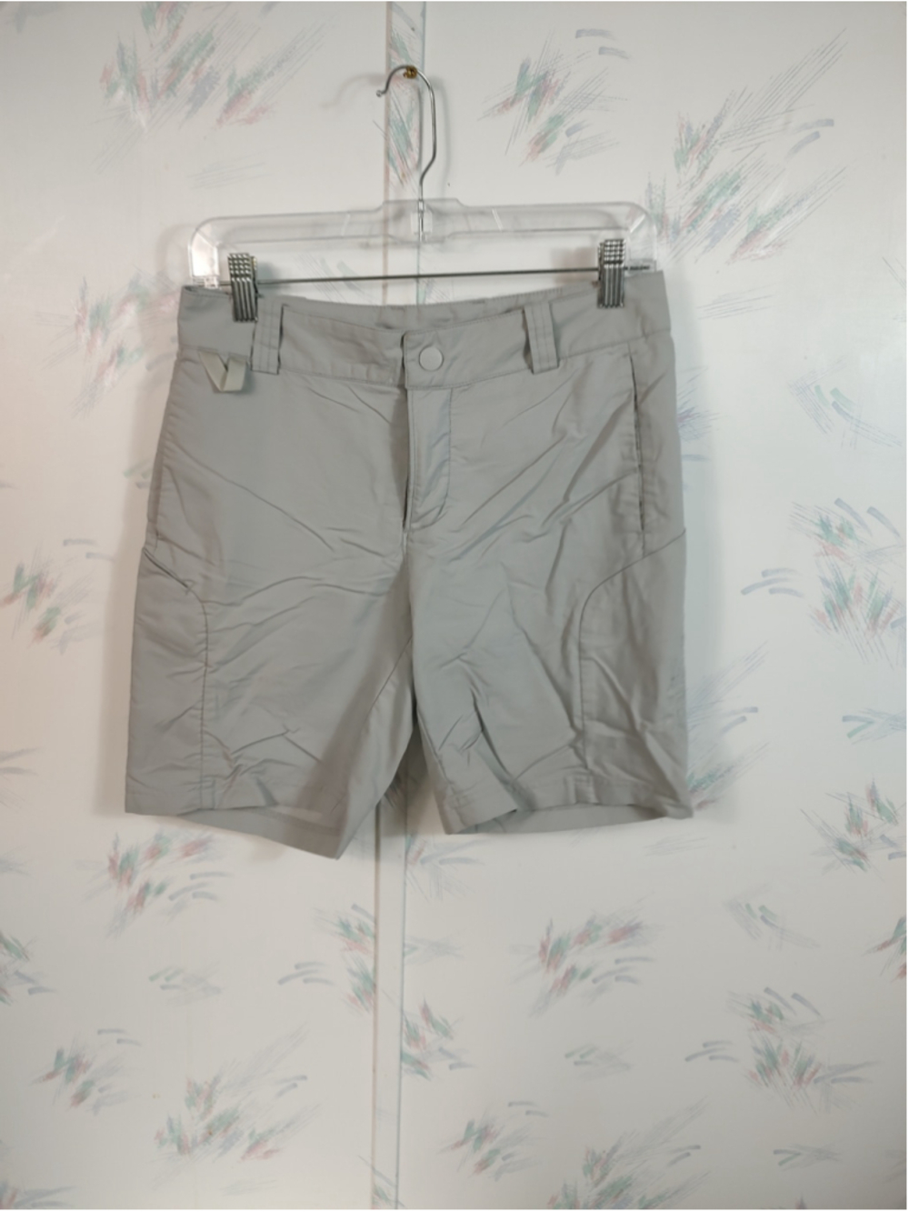 Women's Columbia PFG Buoy Flat Front Shorts Grey 6